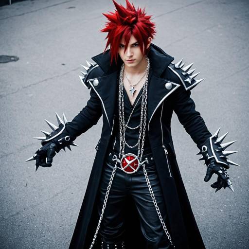 Axel Kingdom Hearts Cosplay Costume Design