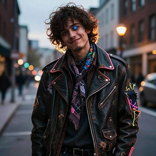 Cinematic Urban Street Poet Portrait