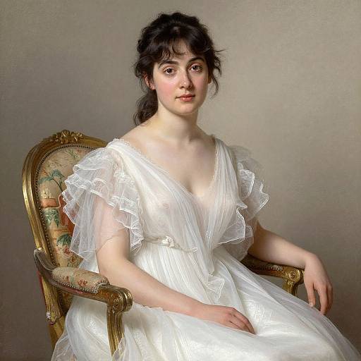 Realistic Classical Portrait of Woman