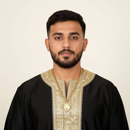 Realistic Male Jalabiya Costume Portrait