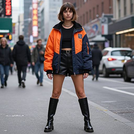 Confident Urban Street-Style Woman