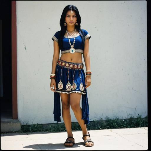 Elegant Indian Costume Parody with Jewelry