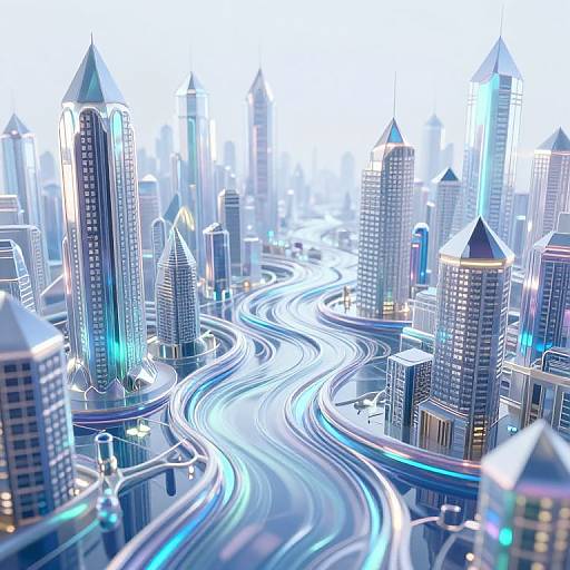 Iridescent Crystal City of Emotions