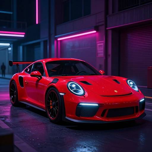 Cyberpunk Ruby Porsche GT3 RS