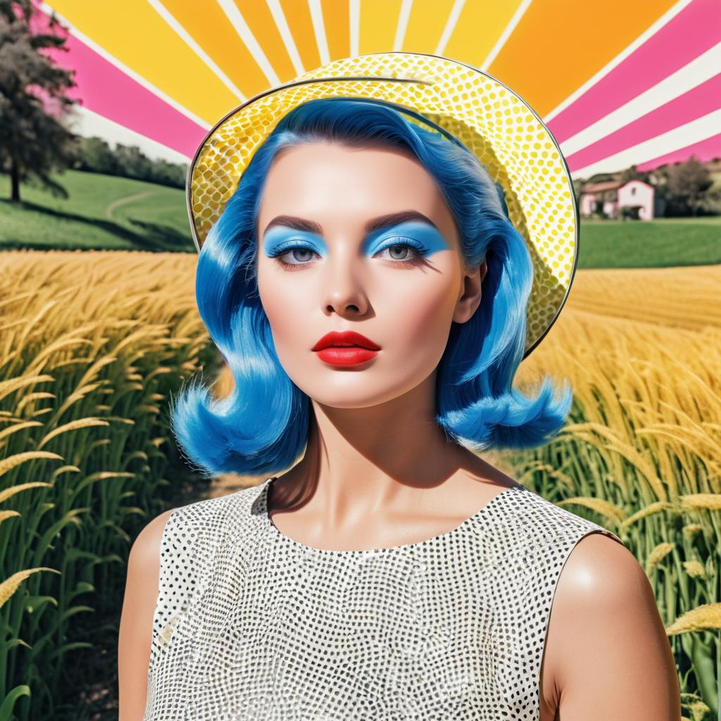 Pop Art Makeup in Charming Countryside