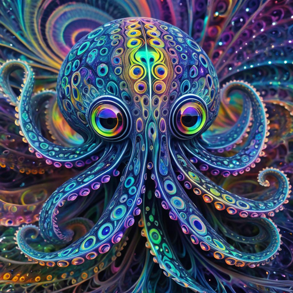 Psychedelic Hyperrealistic Octopus Entity