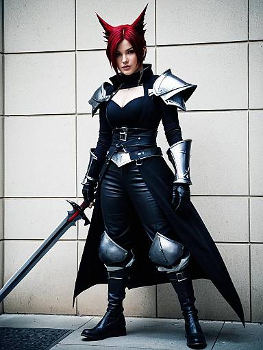 Cosplay photo of cait sith (ff7). Costume clothes