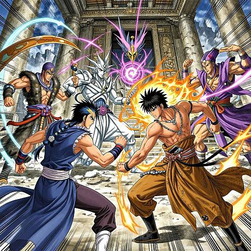 Noah Manhwa Supernatural Battle Scene