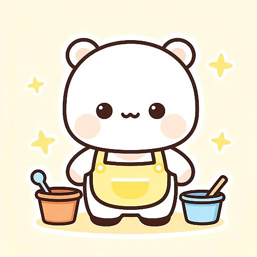 Chibi Animal Shelter Volunteer Sticker