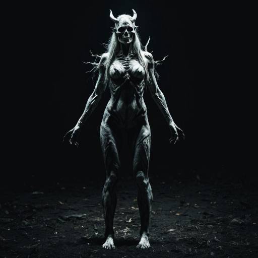 Nuckelavee Female Spirit in Dark Wasteland