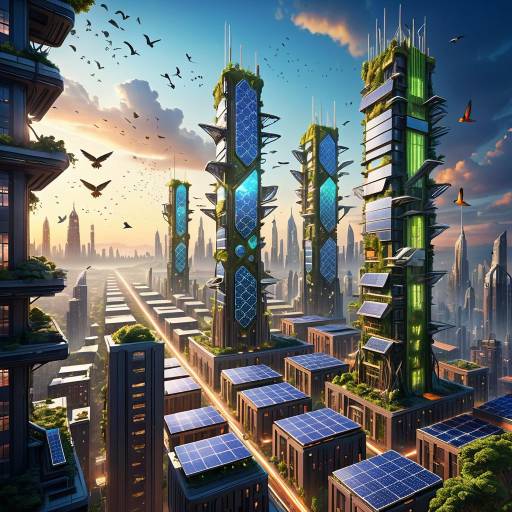 Futuristic Dystopia: Nature Meets Technology