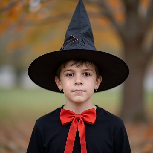 Halloween Witch Hat Male Portrait