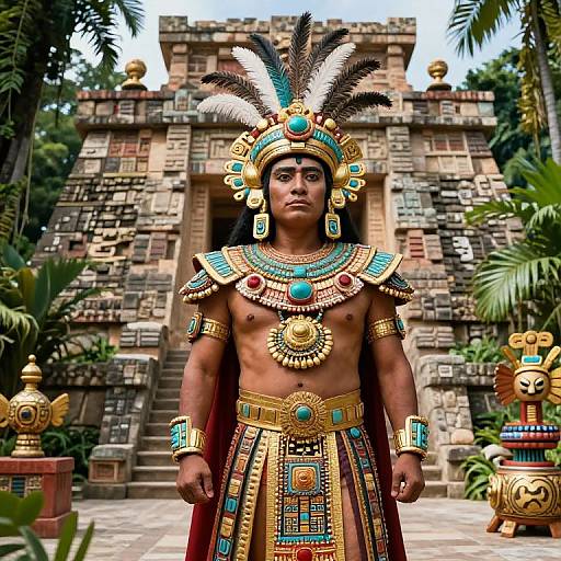 Regal Moctezuma in Aztec Splendor