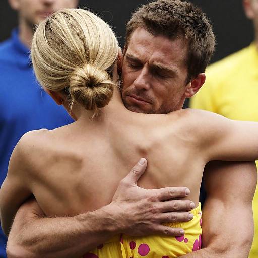 Intense Embrace: A Touch of Color