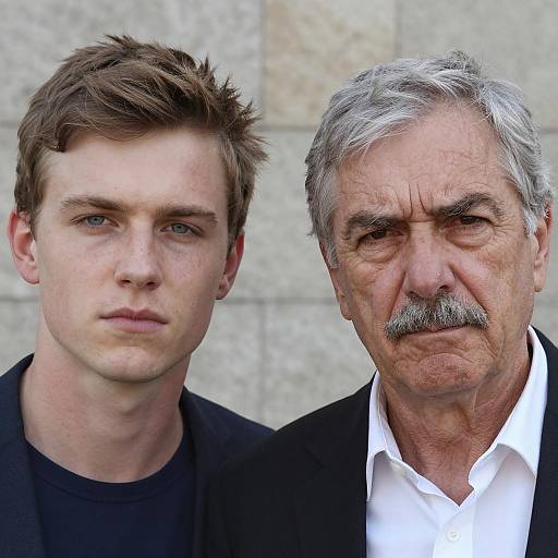 Close-Up Portrait of Two Men