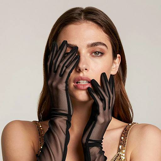 Intense Portrait of a Fashionable Woman