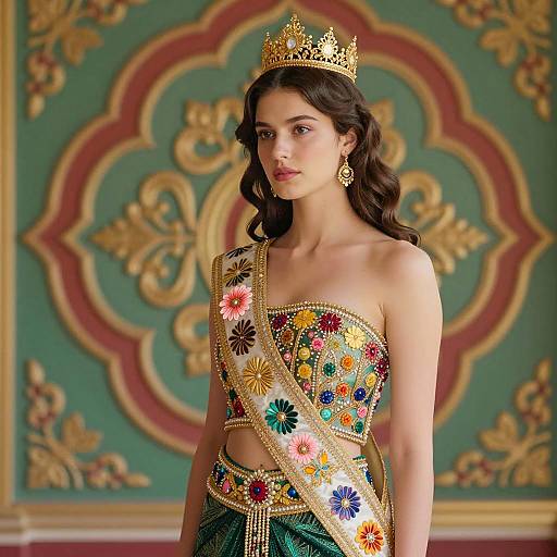 Regal Portrait of a Young Woman