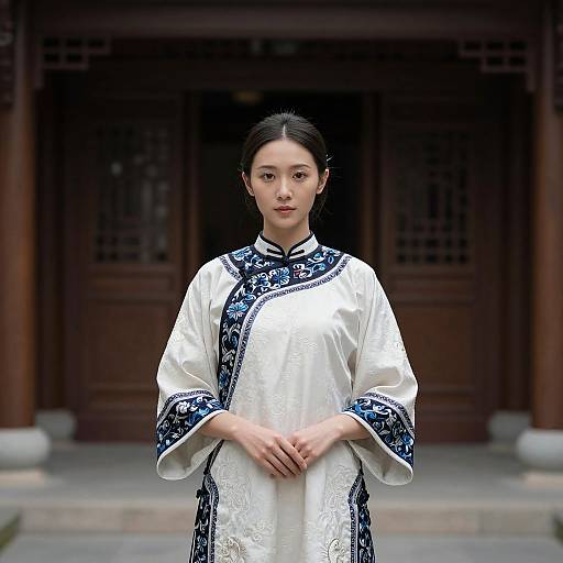 Woman in Traditional Chinese Dress