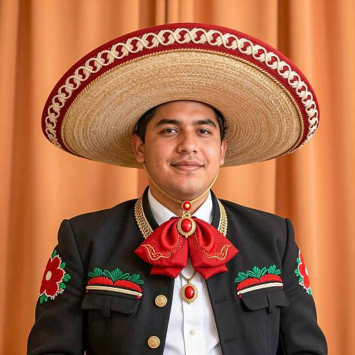 Vibrant Mexican Party Outfit Portrait