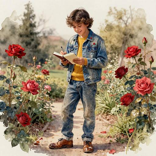 Nostalgic Portrait of a Street Poet