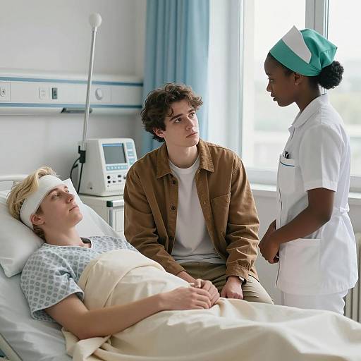 Candid Hospital Room Scene Capture