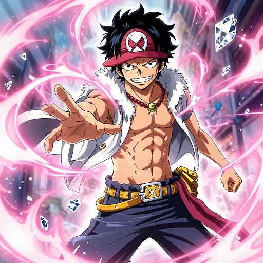 Eiichiro Oda Style Character with Diamonds