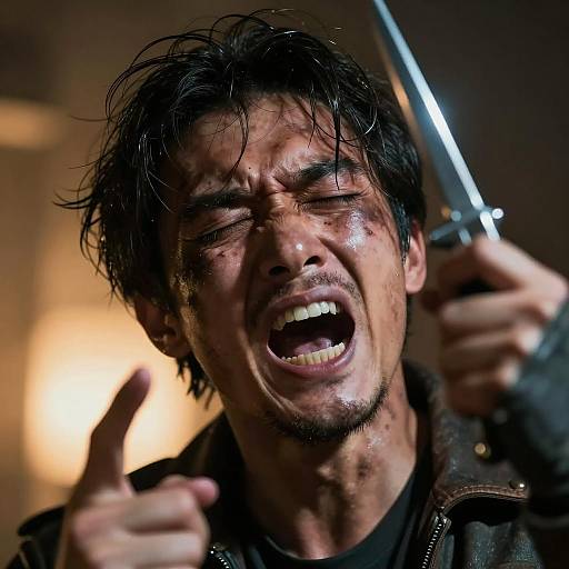 Futuristic Drama: Pain and Shock Captured