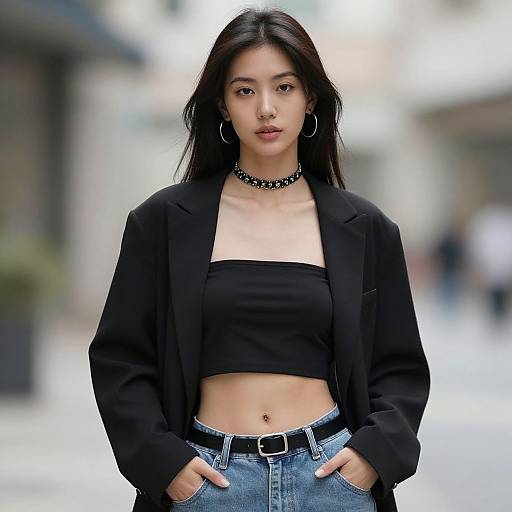 Realistic Casual Aesthetic Outfit Portrait