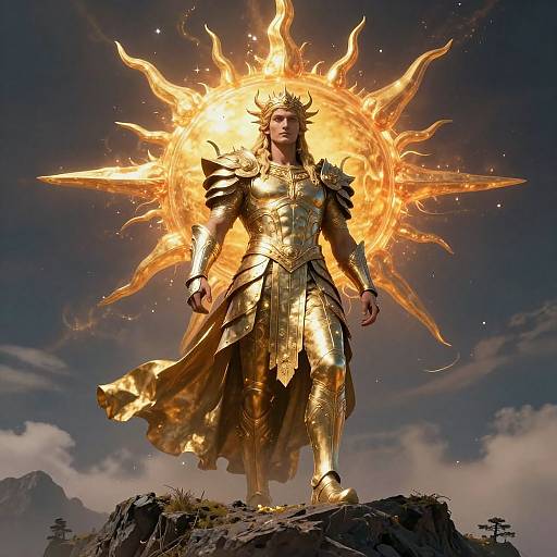 Celestial God in Solar Armor