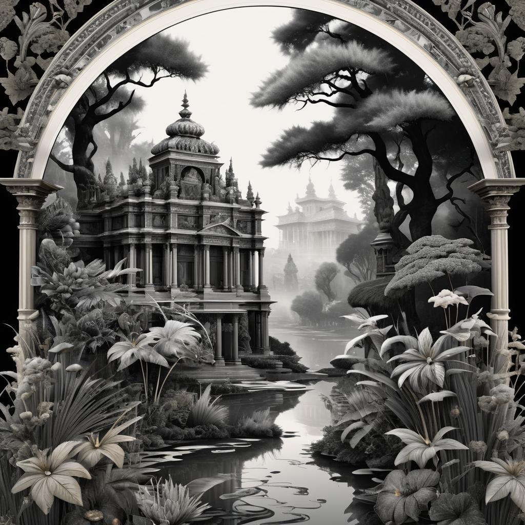 Intricate Ancientpunk Nature Artwork