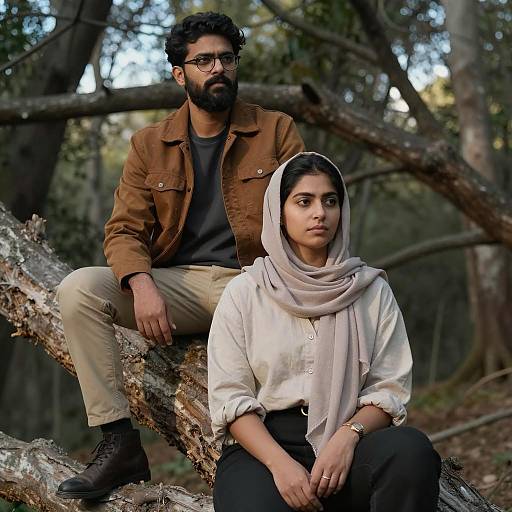 Quiet Contemplation on a Fallen Tree