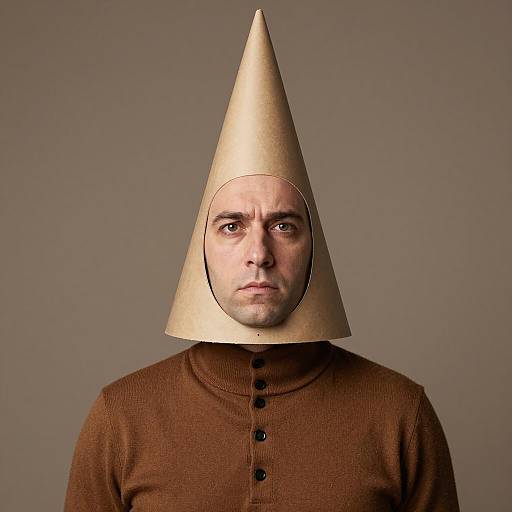 Realistic Conehead Costume Portrait