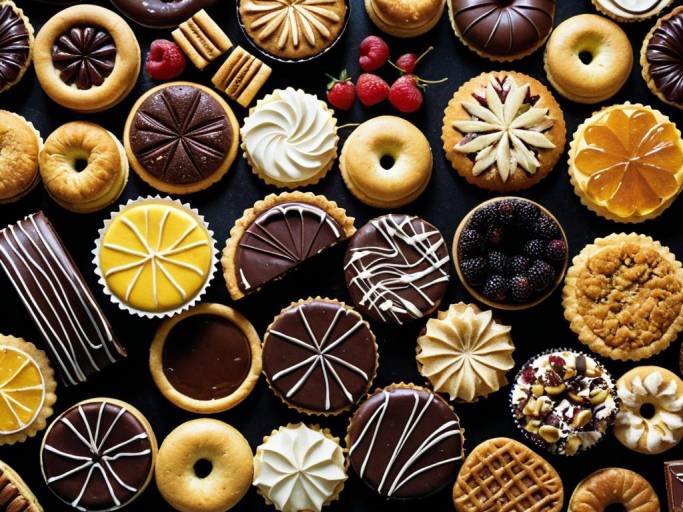 Colorful Close-Up Dessert Food Wallpaper