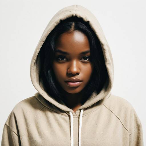 Solo Dark-Skinned Girl in Sandy Costume