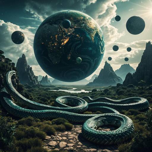 Magical Dimension of Floating Orbs and Serpents