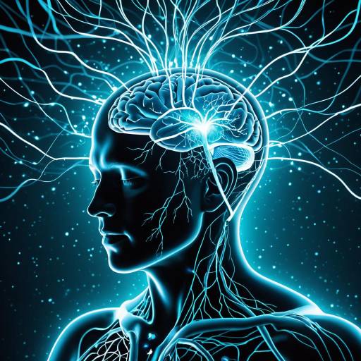 Bioelectromagnetism Human Brain and Heart Illustration