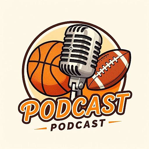 Vintage Sports Podcast Logo Design