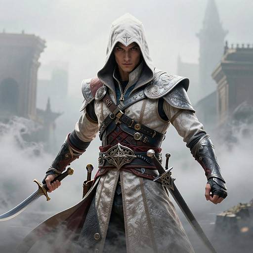 Cinematic Hooded Assassin Cosplay Portrait