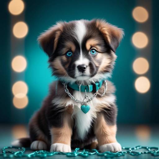Hyper-Realistic Puppy Portrait in Bokeh
