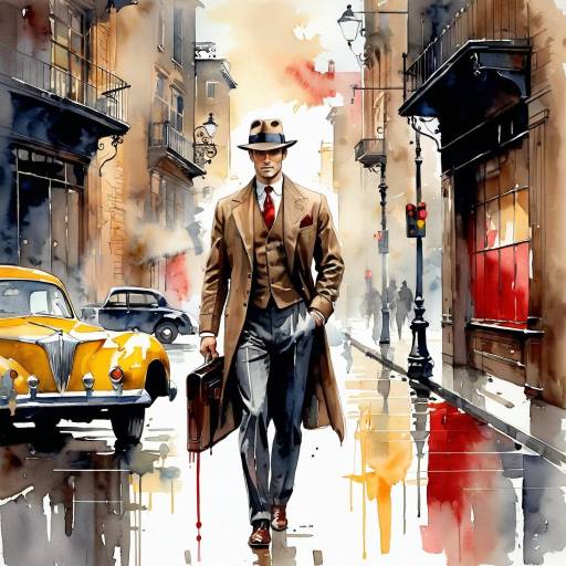 Sophisticated Full-Body Portrait of a Man