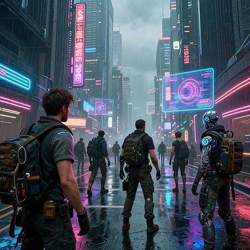 Cyberpunk Roleplay in Neon Cityscape