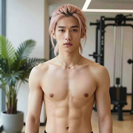 Femboy Fitness Studio Portrait