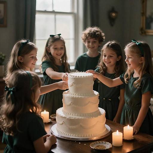 Children's Birthday Party with Cake