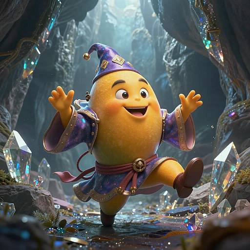 Epic Mango Wizard in Crystal Cave