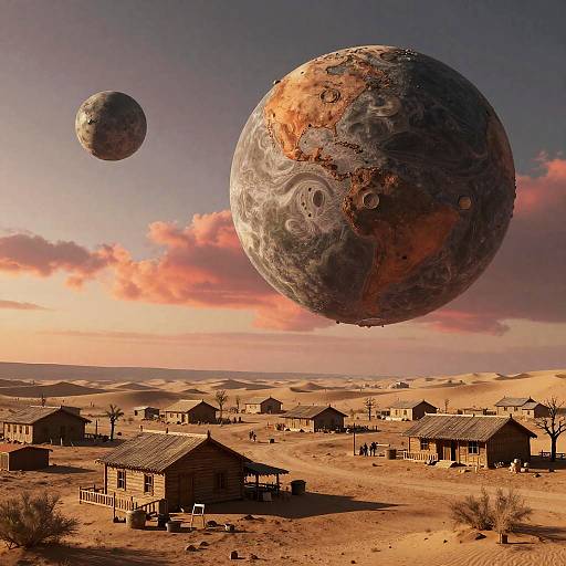 1800s Desert Outpost on Asteroid