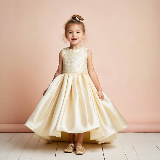 Whimsical Toddler Fashion in Elegant Gown