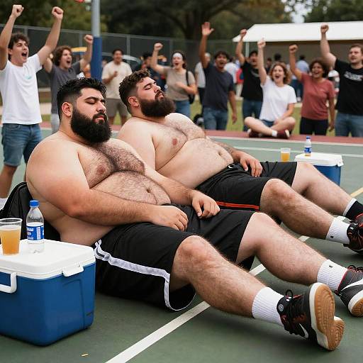 Surreal Muscular Latino Basketball Lounge