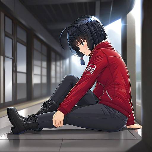 Illustration of Kaneda shoutarou (akira), akira (manga) in the style of Kitsunerider