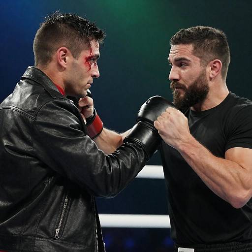 Dynamic Fight Scene with Vivid Lighting