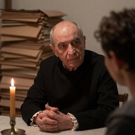 Intense Conversation by Candlelight